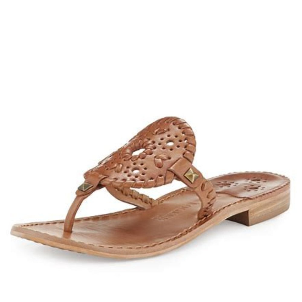 Jack Rogers Georgica Mae Cognac Sandal Sold Out * Shoe Obsessed Seller! 💕